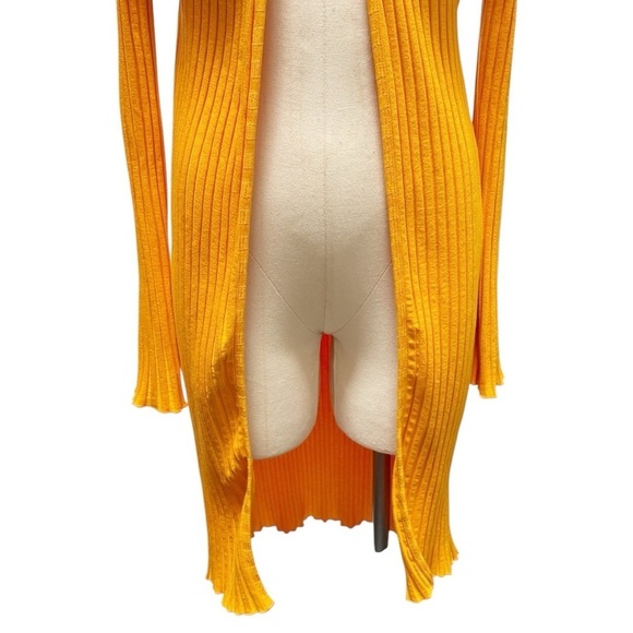 Simon Miller Limosa Ribbed Knit Midi Open Front Cardigan Sweater Size Small - Picture 6 of 11